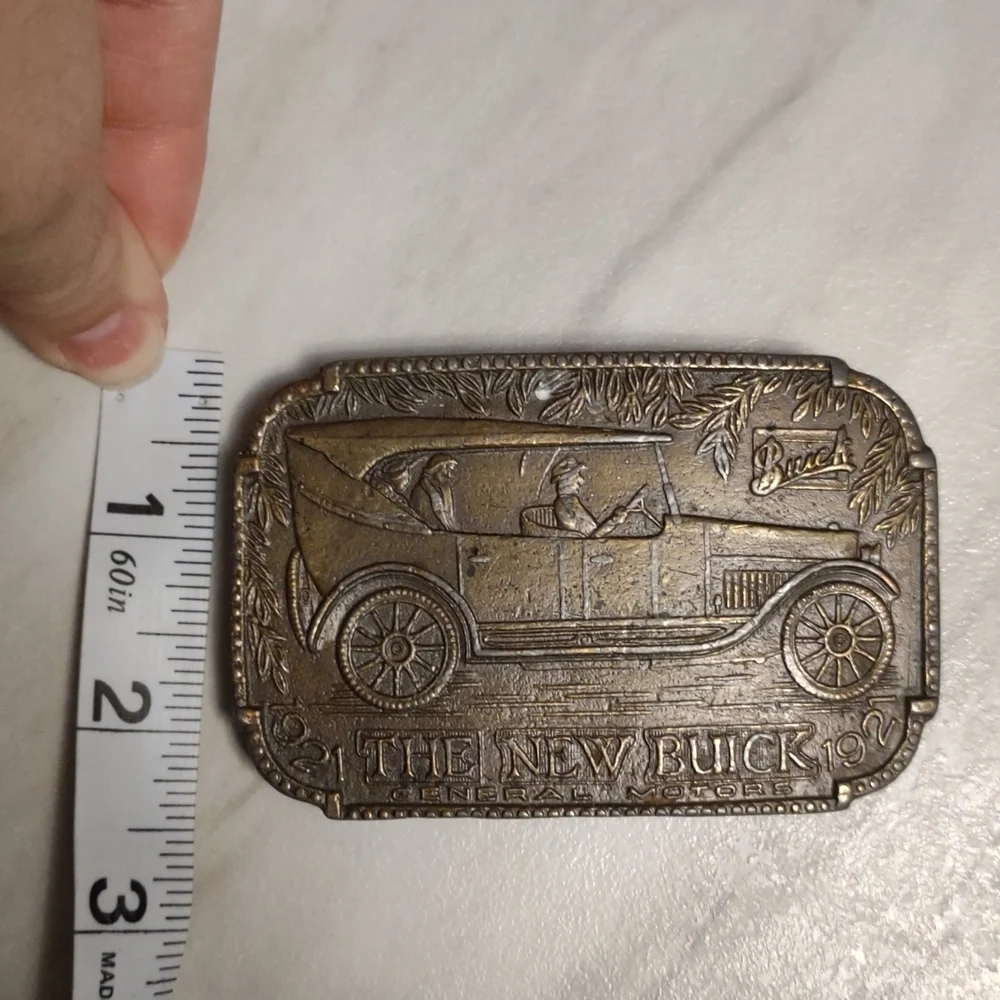Vintage Buick General Motors Belt Buckle